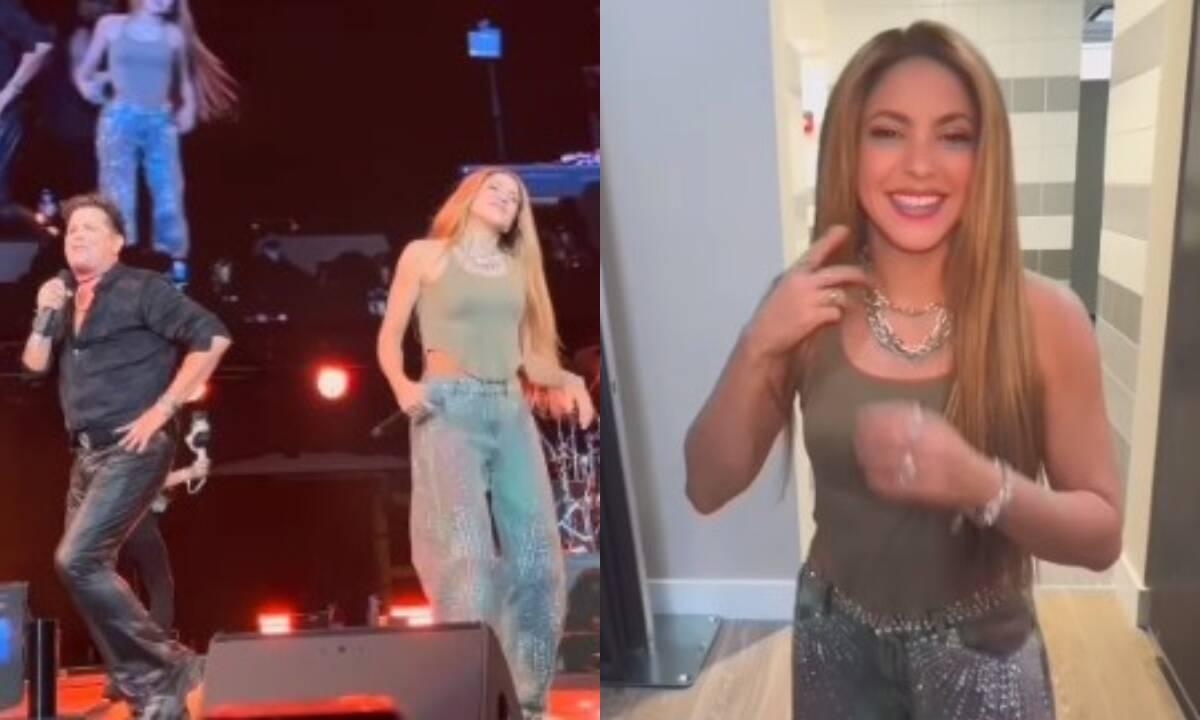 Esto es lo que cuesta el pantalón que utilizó Shakira en el concierto de Carlos Vives