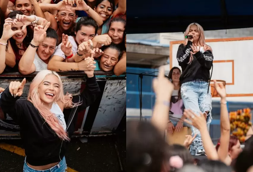 Karol G dio un concierto sorpresa a las reclusas de una cárcel colombiana