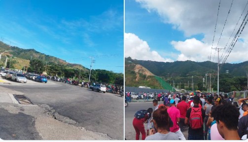 Se volvieron locos: aficionados de Magallanes y Caracas armaron alboroto para comprar entradas en La Rinconada (VIDEO)