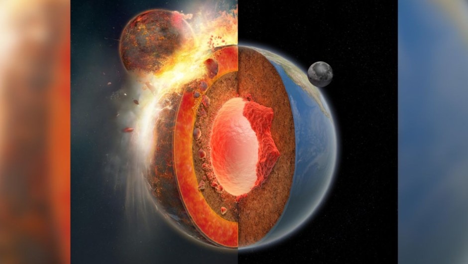 Finalmente encontraron restos de Theia, un antiguo planeta que chocó con la Tierra y dio paso a la formación de la Luna