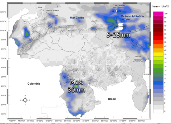 Inameh prevé bajas probabilidades de lluvia en Venezuela este #11Dic