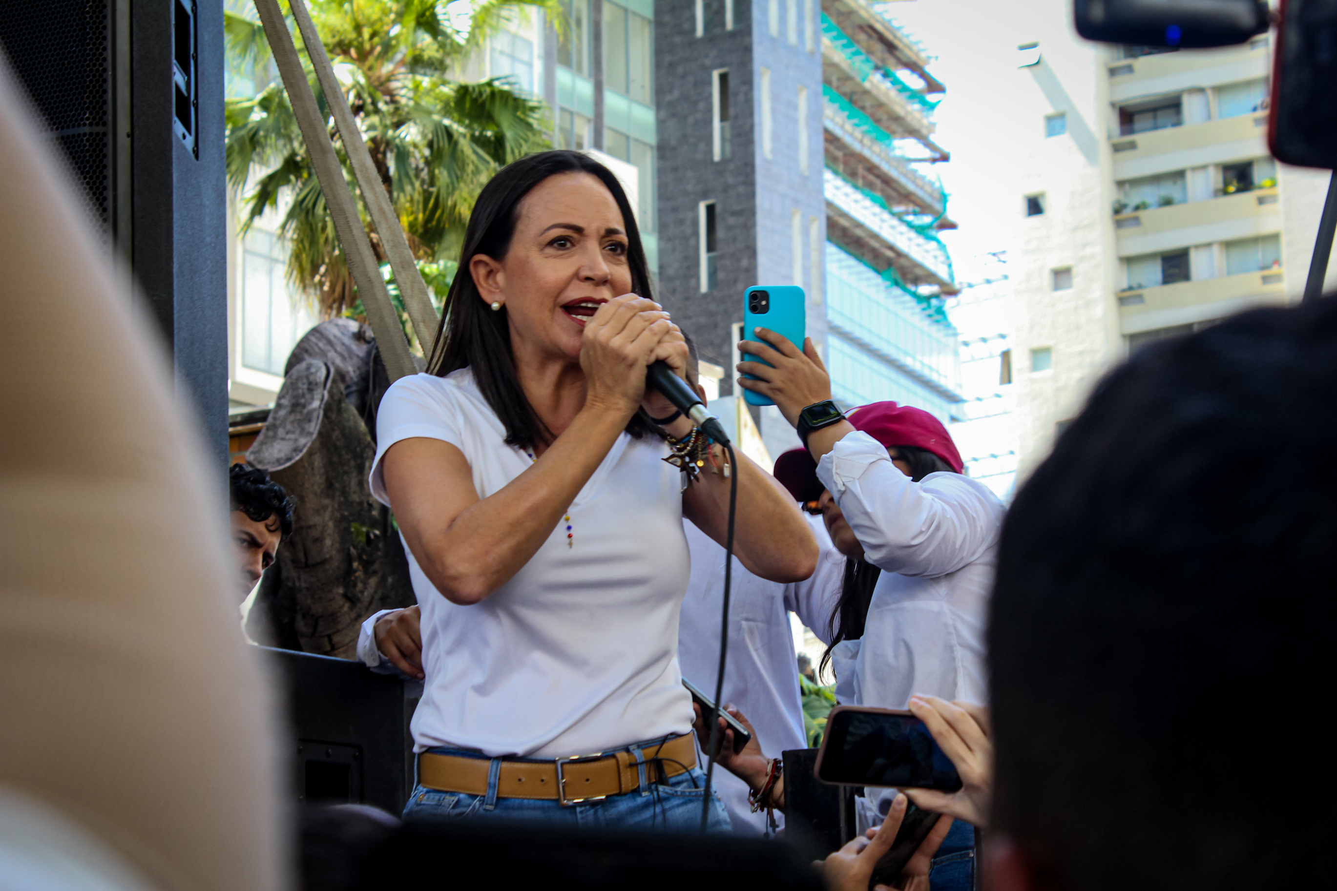 María Corina Machado pidió a venezolanos en el exterior exigir fecha de eleción presidencial (Video)