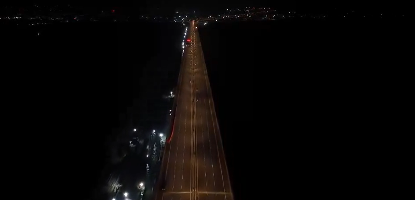 India inaugura el puente más largo del país equivalente a 17 veces la Torre Eiffel (VIDEO)