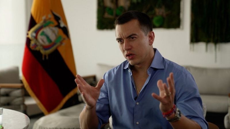 Daniel Noboa dice que no reconocerá los resultado de las próximas elecciones en Venezuela