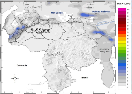 Inameh prevé lluvias y lloviznas en algunas zonas de Venezuela este #20Feb