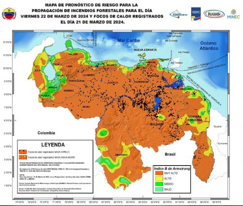 Inameh prevé cielos despejados en gran parte de Venezuela este #22Mar