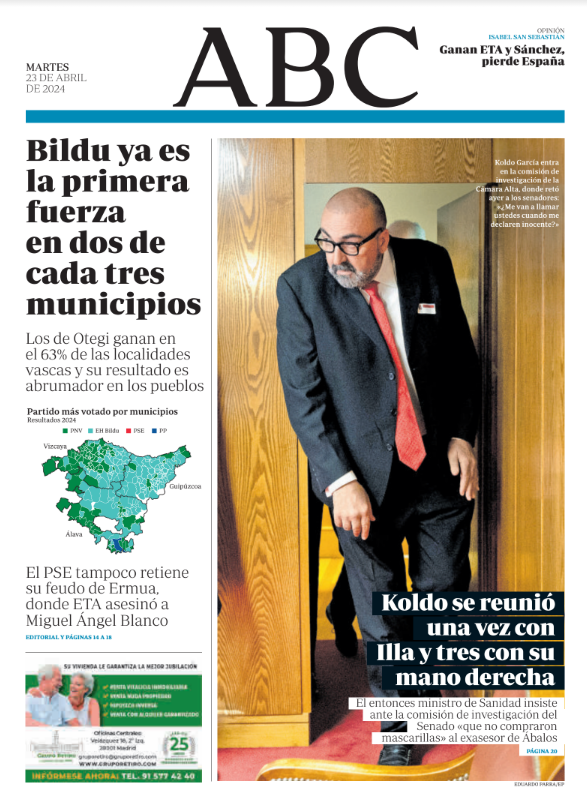 Portadas de la prensa internacional de este martes 23 de abril de 2024