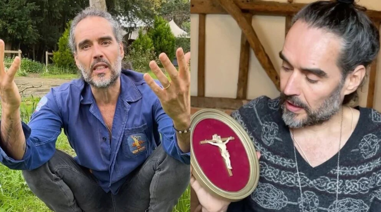 Russell Brand se bautizó para “morir y renacer” tras acusaciones de abuso sexual