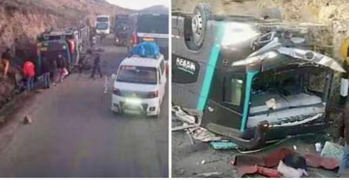 Al menos 13 fallecidos y 18 heridos en un accidente de autobús en el sur de Perú