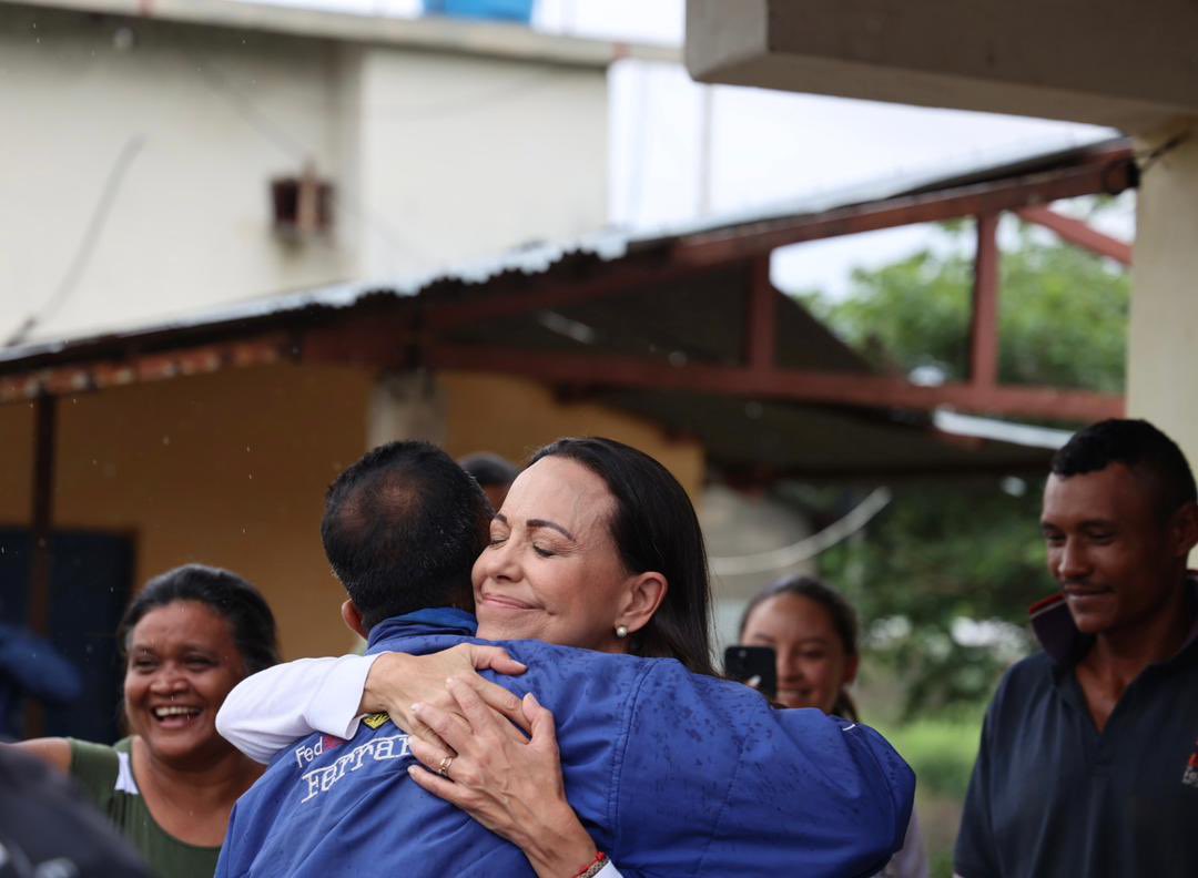 EN IMÁGENES: María Corina Machado visitó Caja de Agua en Guárico este #22May