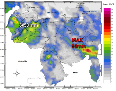 Onda tropical 14 se desplaza del centro al occidente de Venezuela este #26Jun