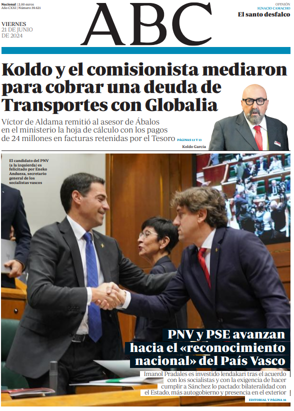 Portadas de la prensa internacional de este viernes 21 de junio de 2024