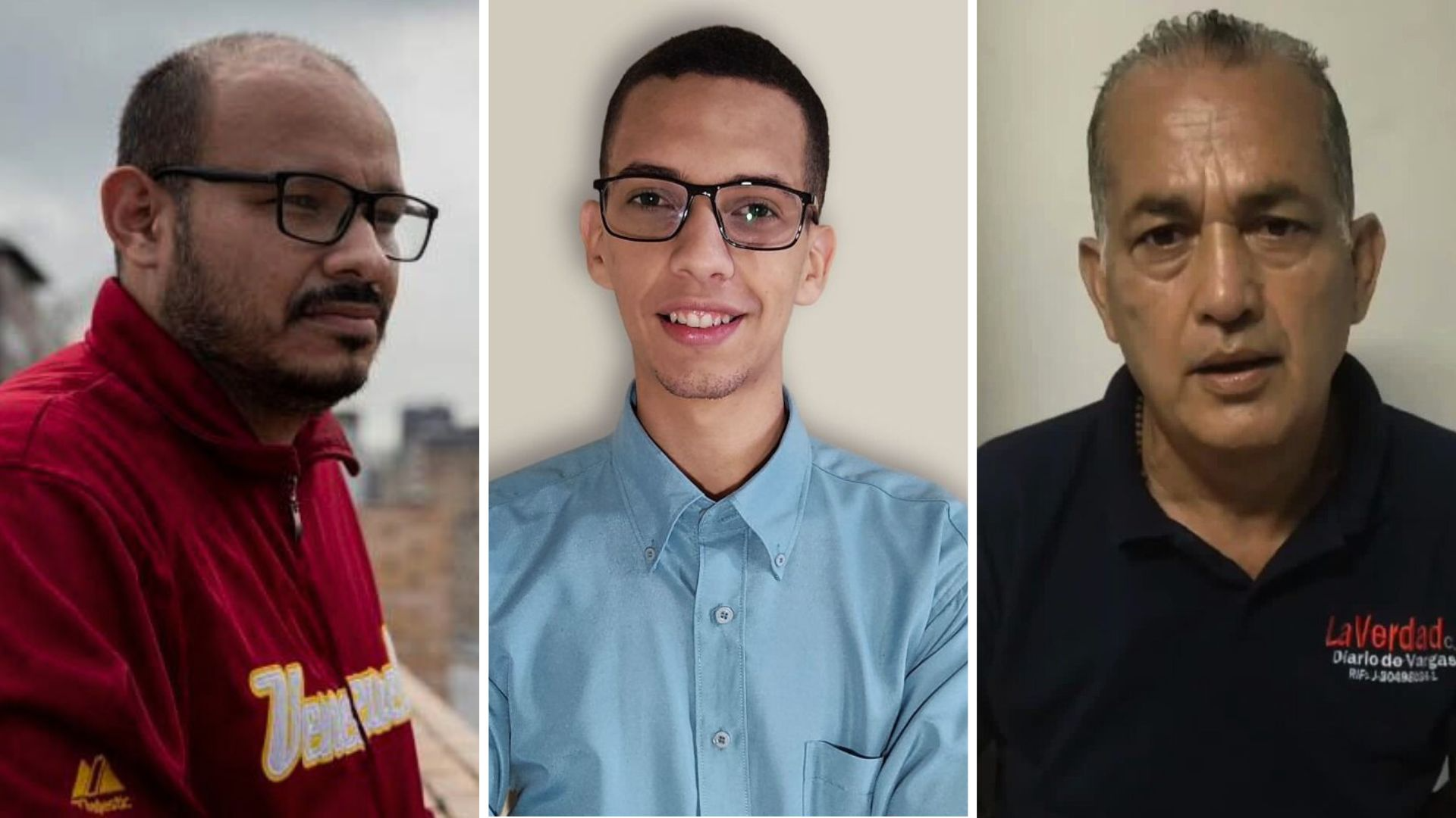 Día del Periodista: Carlos Julio Rojas, Gabriel González y Luis López, encarcelados y sin respeto a su derecho a la defensa