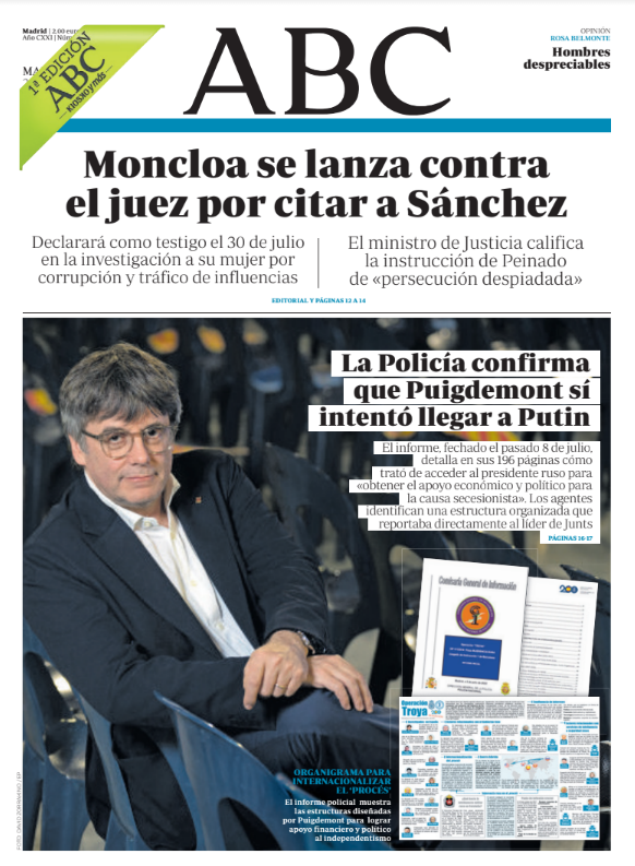 Portadas de la prensa internacional de este martes 23 de julio de 2024