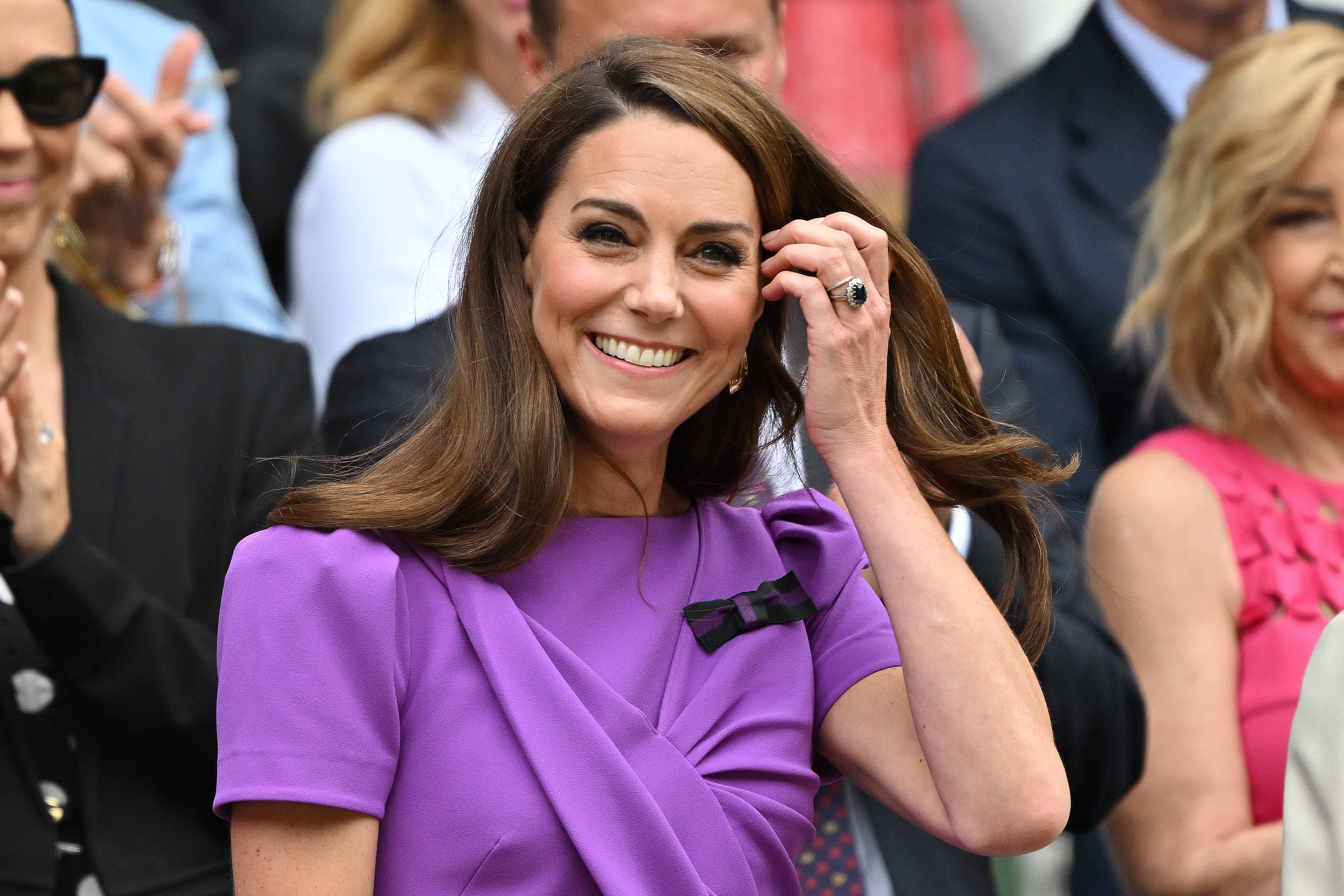 EN IMÁGENES: Kate Middleton asiste a Wimbledon para la final masculina