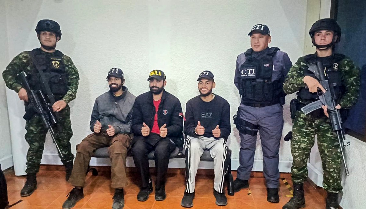 Colombia rescató a tres turistas indios secuestrados por el Tren de Aragua