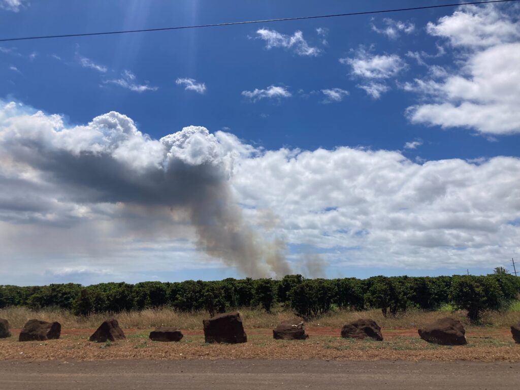 Los residentes de unas 200 casas en Hawái son evacuados por los incendios forestales