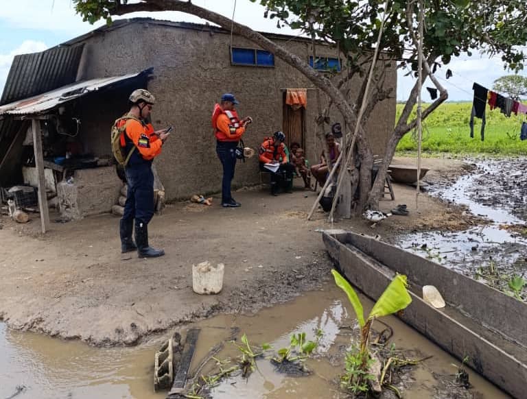 Familias de los sectores Chorrosco y Caño El Medio de Arismendi en Barinas están afectadas por inundaciones
