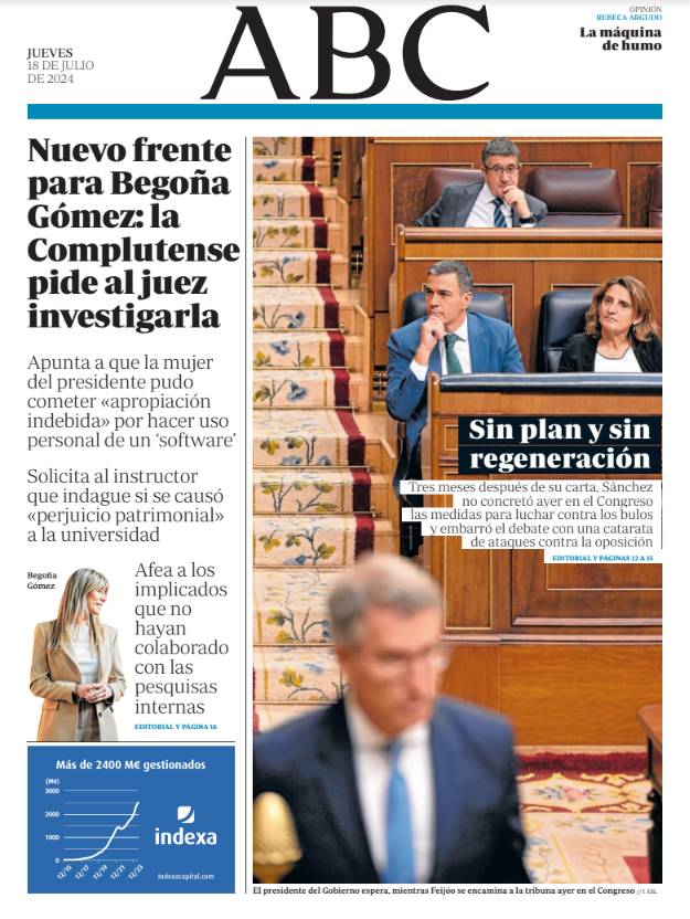 Portadas de la prensa internacional de este jueves 18 de julio de 2024