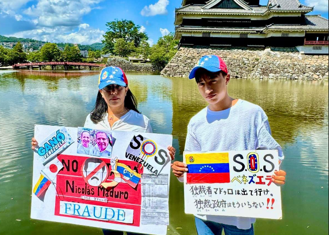 “No estamos solos”: En Tokio, los venezolanos se unen a la Gran Protesta Mundial (IMÁGENES)