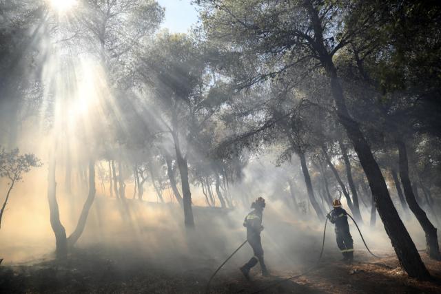 Hallan un cuerpo calcinado en incendio a las puertas de Atenas