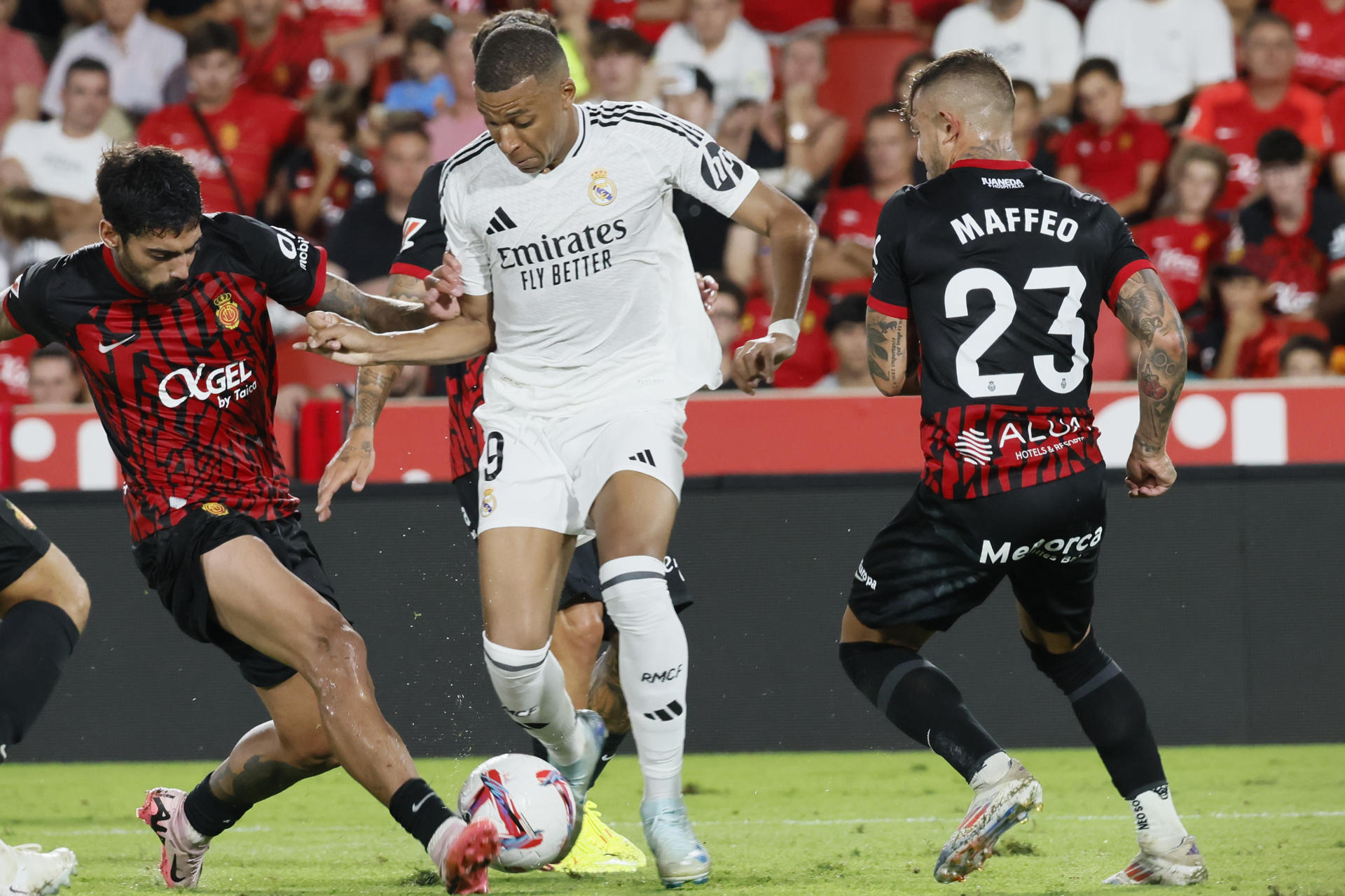 Mallorca frenó en seco al Real Madrid de Mbappé en su estreno