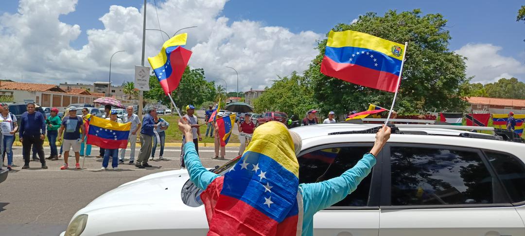 En concentración opositora en Bolívar para rechazar resultados del CNE, exigieron liberación de Virgilio Laverde