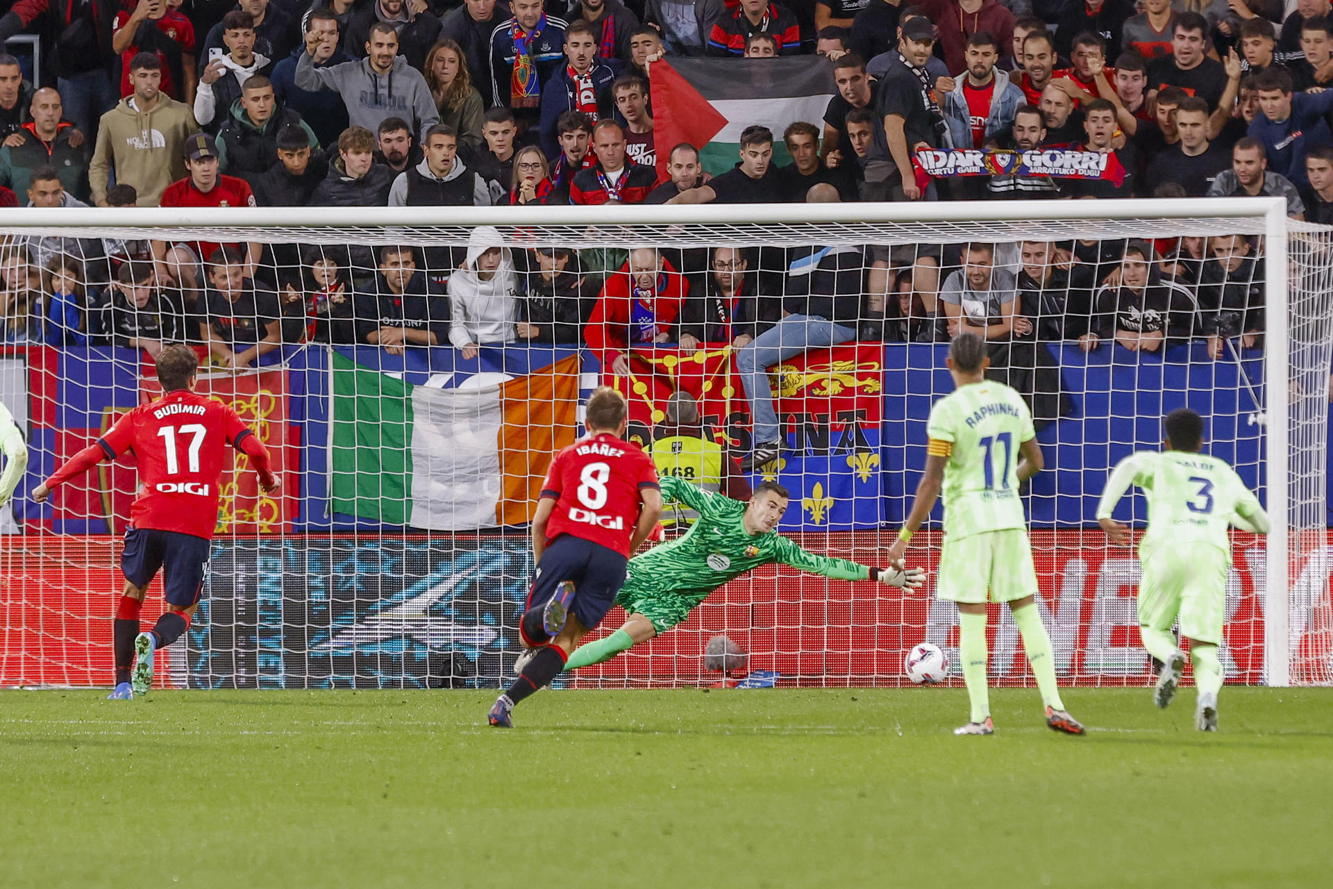 Osasuna le propinó la primera derrota al Barcelona en LaLiga