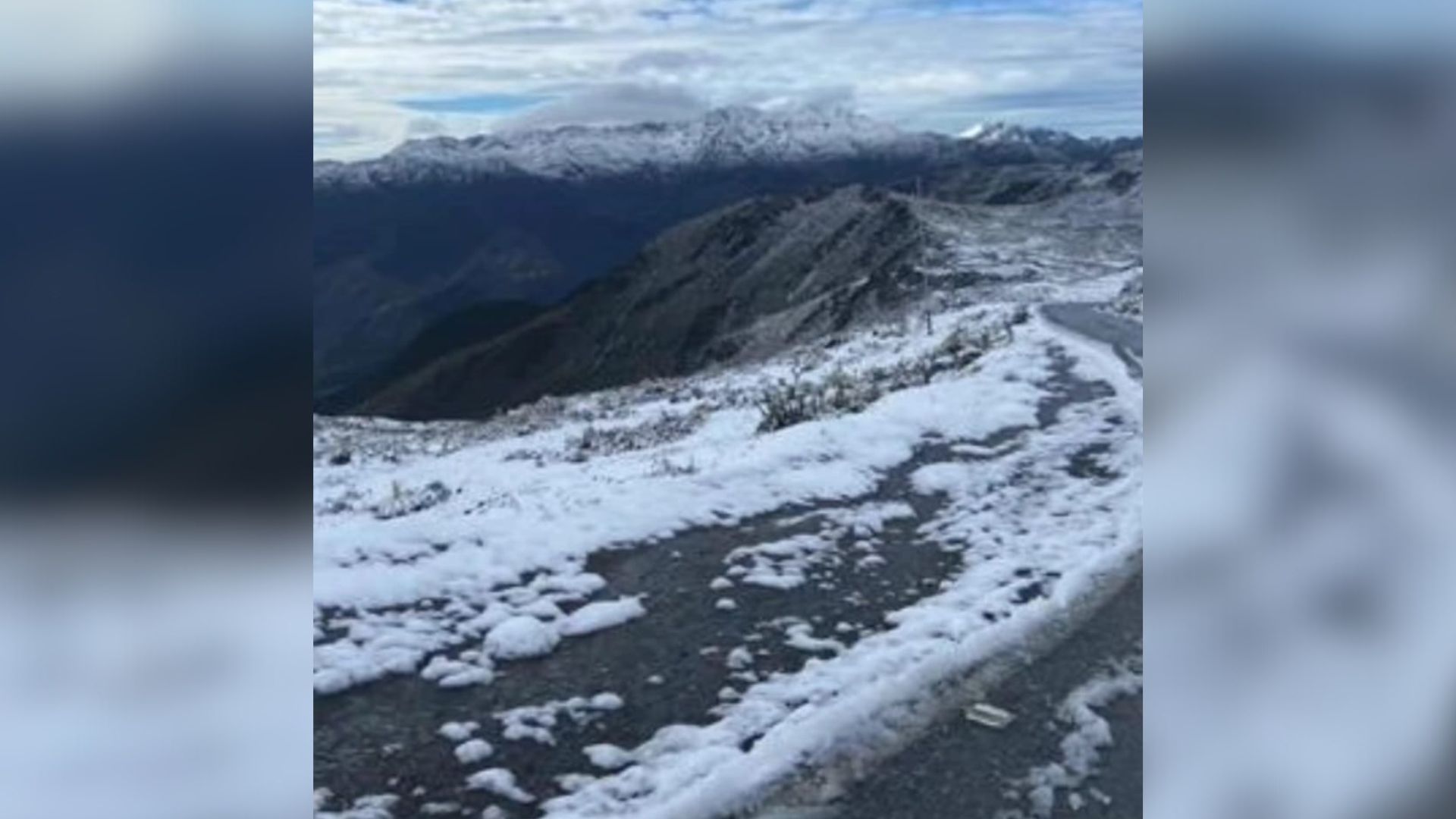 Una extraordinaria nevada cubrió de blanco los páramos merideños