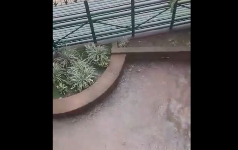 Alertaron que el agua ingresó a edificios de Caracas tras intensas lluvias este #5Oct (Video)