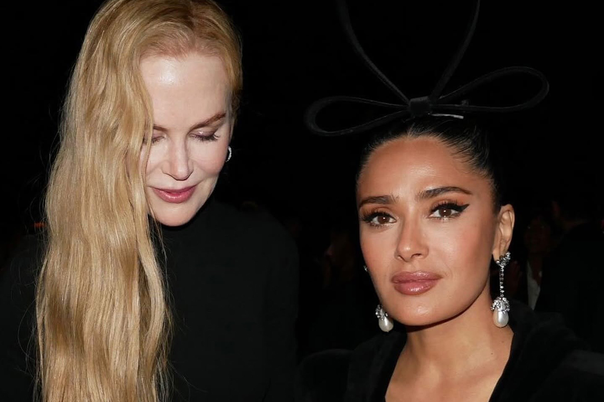 Nicole Kidman despreció a Salma Hayek y la empujó durante un evento: el VIDEO del incómodo momento