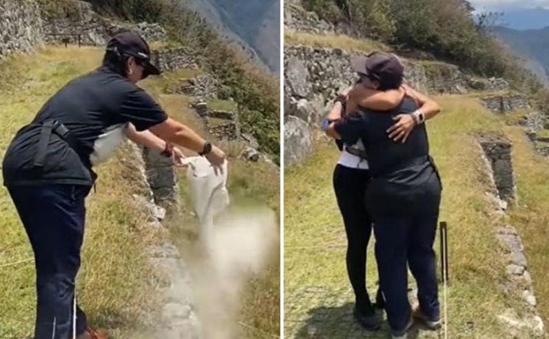 VIRAL: se le ocurrió lanzar las cenizas de un difunto en Machu Picchu y las redes estallaron de furia