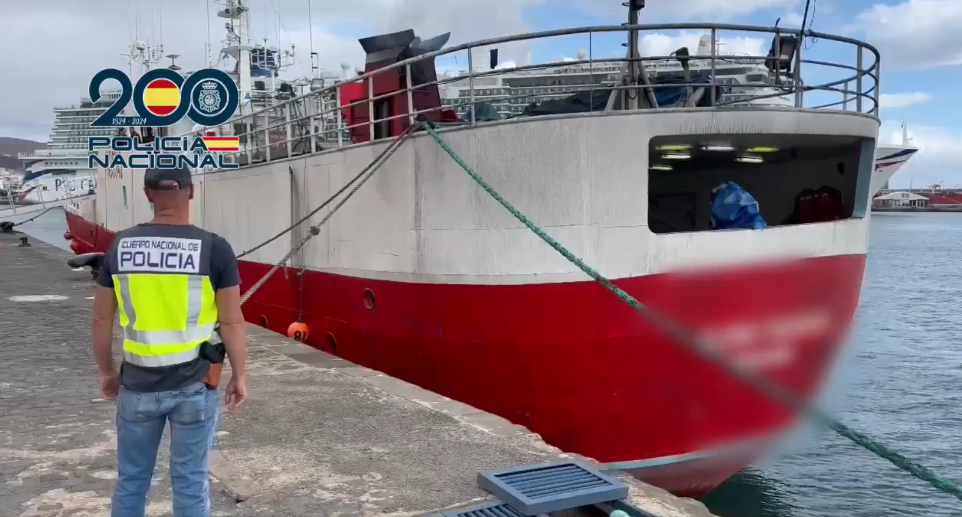 España interceptó un barco panameño con más de cuatro toneladas de cocaína en el Atlántico