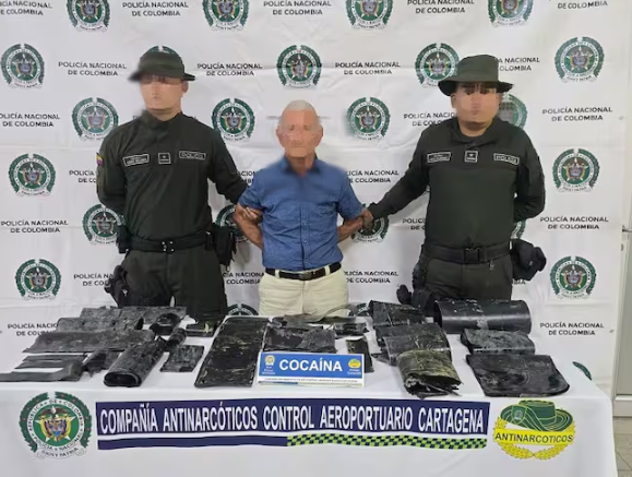 Capturaron a abuelito venezolano en Colombia cuando pretendía viajar a España con cocaína