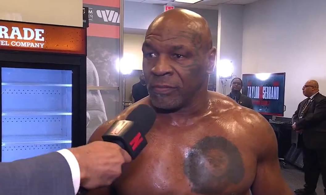 VIDEO: Netflix dejó filtrar bochornoso momento de Mike Tyson durante entrevista previa a la pelea con Jake Paul