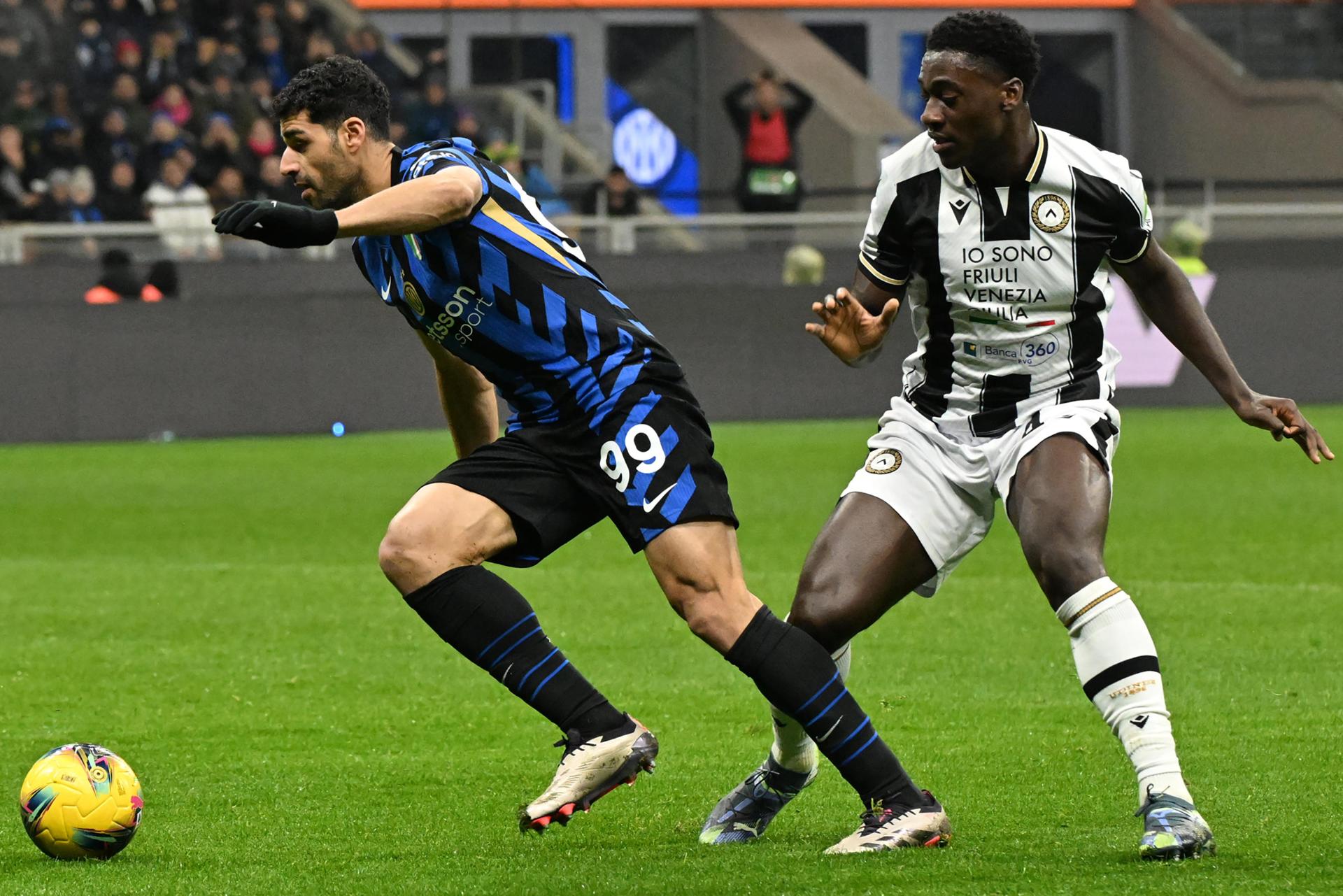 Inter completó el trámite ante Udinese para meterse en cuartos de Copa Italia