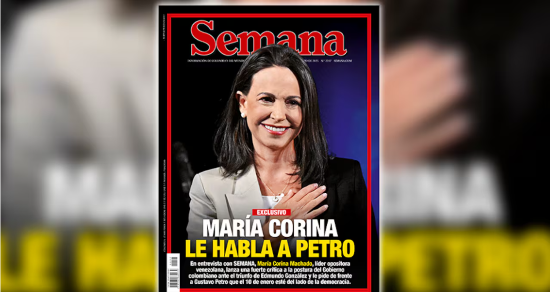 Semana: María Corina Machado envía un mensaje contundente a Gustavo Petro