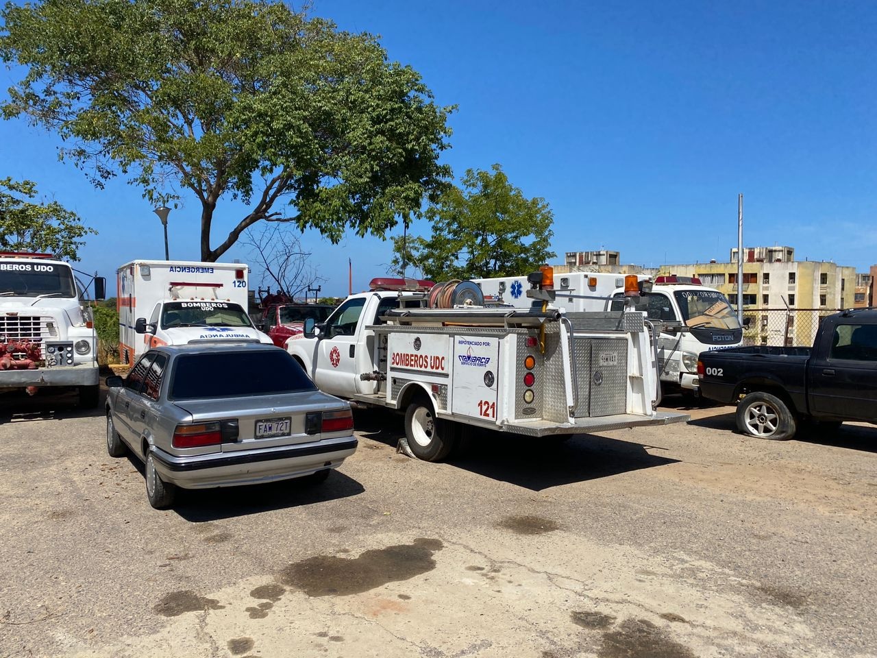 Bomberos de la UDO Sucre denunciaron la inoperatividad del parque automotor