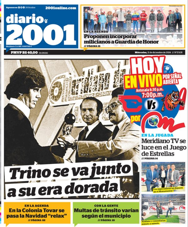 Portadas de este miércoles 11 de diciembre de 2024